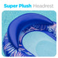 Mesh Bottom Pool Float For Adults - Inflatable Raft Water Lounger Recliner For Swimming Pool With Built-In Headrest (Tropical Blue)