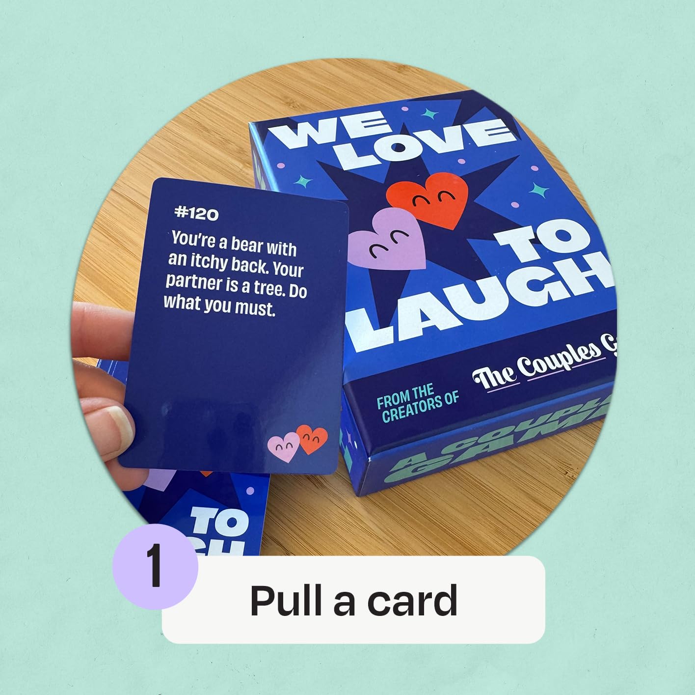 We Love to Laugh [Couples Game for 2 Players | Hilarious Relationship Card Game for Date Night, Anniversaries, Game Night | Coup