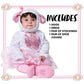 Spooktacular Creations Halloween Baby Girls Pink Lamb Costume With Multi-Layered Dress For Infants, Toddler Halloween, Farm Themed Dress Up Party (3T (3-4 Yrs))