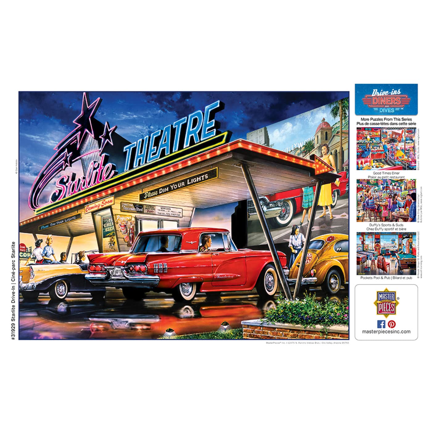 Starlite Drive-In 550 Piece Jigsaw Puzzle
