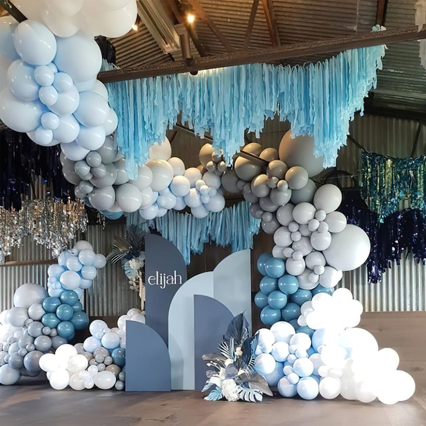 Partywoo Pale Aqua Balloons, 85 Pcs Boho Blue Balloons Different Sizes Pack Of 18 Inch 12 Inch 10 Inch 5 Inch Pale Blue Balloons For Balloon Garland Or Balloon Arch As Birthday Decorations, Blue-F28