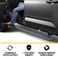 RealTruck Volt Power Running Boards for 2020-2025 Jeep Gladiator JT (2020-2025) 4-Door | Aluminum, Textured Black | 20451687PC |