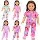 UNICORN ELEMENT 5 Sets Doll Casual Resting Clothes for 18 Inch Dolls