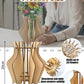 Wooden Vase For Lego Flowers, Vase Building Set For Roses, Wooden Puzzle Flower Vase For Lego Flower Bouquet Building Set, Displ
