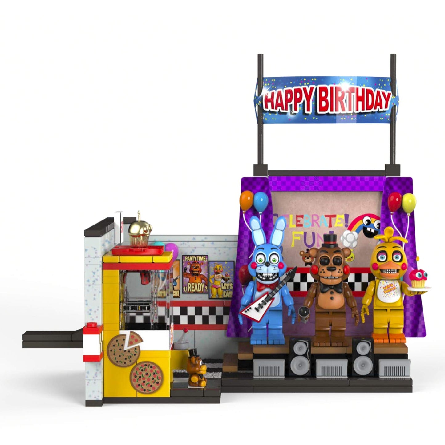 McFarlane Toys Five Nights at Freddy's Toy Stage Large Set - Multi Color, Model ID25018-3