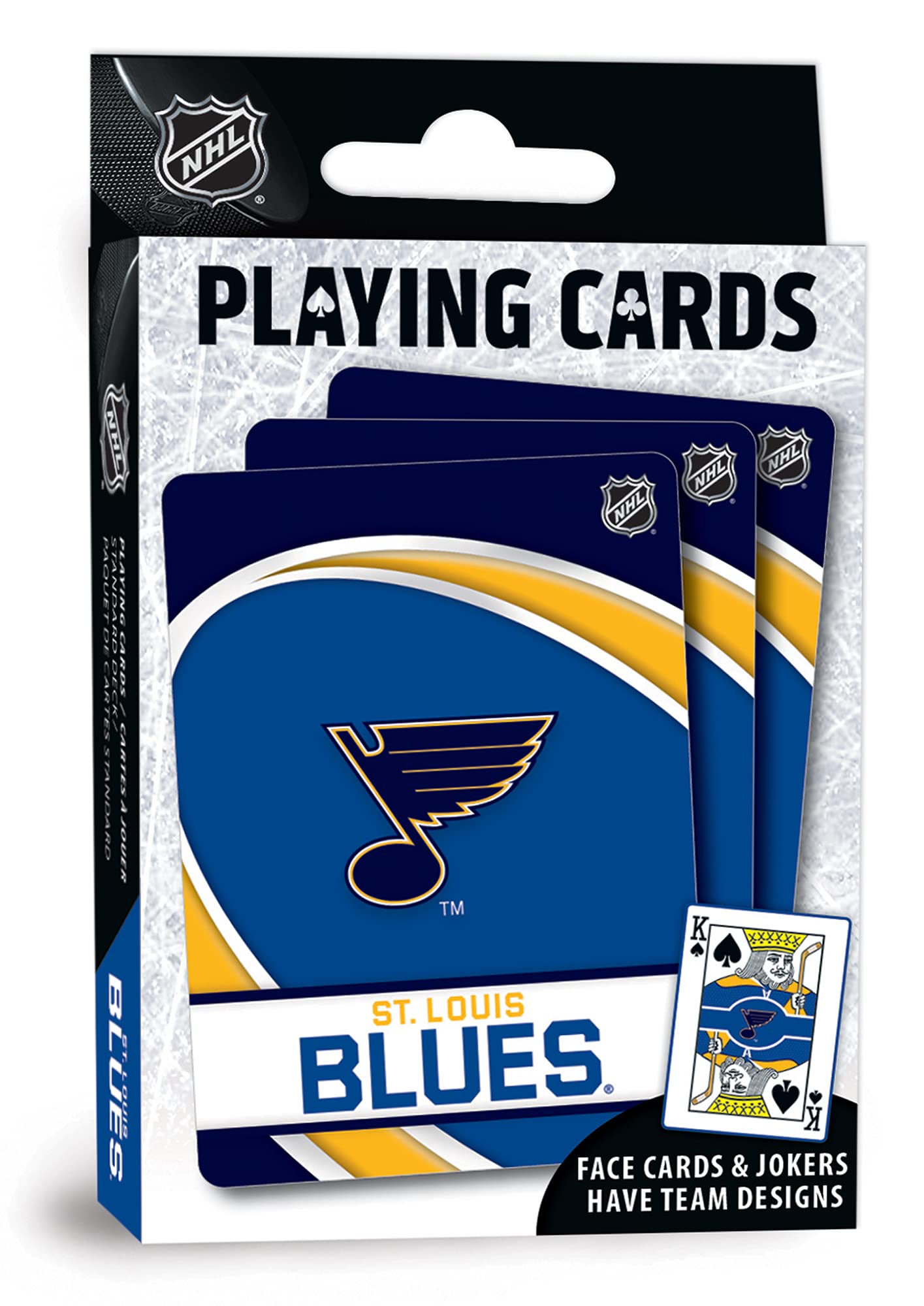 Masterpieces Family Games - Nhl St. Louis Blues Playing Cards - Officially Licensed Playing Card Deck For Adults, Kids, And Fami