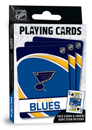 Masterpieces Family Games - Nhl St. Louis Blues Playing Cards - Officially Licensed Playing Card Deck For Adults, Kids, And Fami