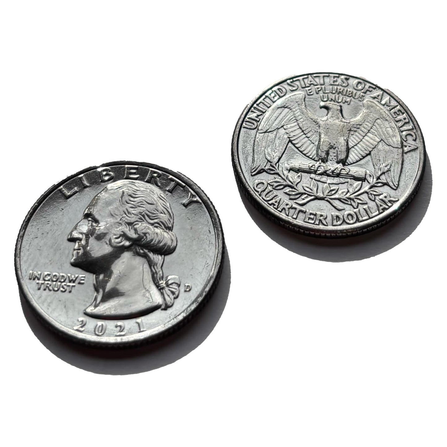 Teds Sterling Magic Genuine US Double Sided Quarter Coins with Instructions for Magic Tricks (2 Coins, 1 Double Heads and 1 Dou