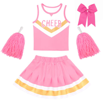 Cifitery Cheerleader Outfit For Girls Cheerleader Costume For Kids Cheerleading Gifts Halloween Cosplay