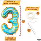 Katchon, Huge Donut Number 3 Balloon - 40 Inch | Number 3 Donut Balloon | Donut Birthday Party Decorations | Donut Number Balloons | Donut Party Decorations | Donut 3 Balloons For Birthday Decorations