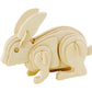 Wooden Farm Animals 3D  Puzzle - 8 Pack