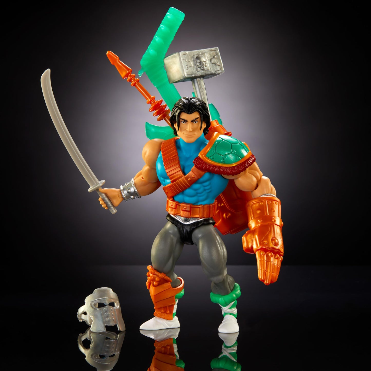 Masters of the Universe Mattel Origins Turtles of Grayskull Action Figure & Accessories  Casey Jones Collectible Toy with 16 Joints  TMNT & Motu Crossover