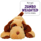 1I4 Group Jumbo Weighted Hugs By Warm Pals - Dog - 4Lbs - Cozy Microwavable Lavender Scented Plush Toys - Stuffed Animal - Calmi