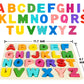 Attmu Wooden Puzzles For Toddlers, Alphabet Puzzle And Number Puzzle, 2 In 1 Preschool Educational Learning Toys With Chunky Wood Abc Puzzle Board, For Girls Boys Kindergarten Set Of 2