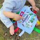 Baby Jack & Co 8X8' Learning Lovey - Crinkle Toys For Babies - Soft & Safe - Learn Usa State Facts - Ideal Toy Bpa Free W/Stroll