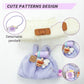 Clothes for 17cm Dolls(NO Doll)  Stylish Kawaii Purple Outfit Set with Hat Romper & Camera Backpack Accessories Suit  Cute Clothes for Dress Up Unique Style