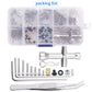 271Pcs M1.4 Rc Screw Kit Screws Assortment Set Hardware Fasteners For Axial Scx24 1/24 Rc Crawler Deadbolt C10 Jeep Axi90081 Axi