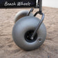WONDERCAMEL Stroller Wagon with Big Balloon Wheels for Sand, Folding Pull Push Cart with Removable Canopy, 13 Inflatable Tires