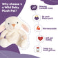 Wild Baby Rabbit Bunny Stuffed Animals, Warmie For Kids, 10 Inch, Microwavable, Heatable Clay Beads, Squishmallow Plush Pal With Dried Lavender Aromatherapy, Soft & Cuddly