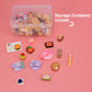 Muyizi 100Pcs Miniature Food With Storage Box Mini Food Miniature Doll House Accessories Small Resin Doll Food Dollhouse Food Set For Pretend Play Kitchen