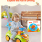 VEVOR Ride On Push Car, Push Car for Toddler 19 to 36 Months, Around Buggy with Guardrails, Handle & Under-seat Storage, 55 lbs