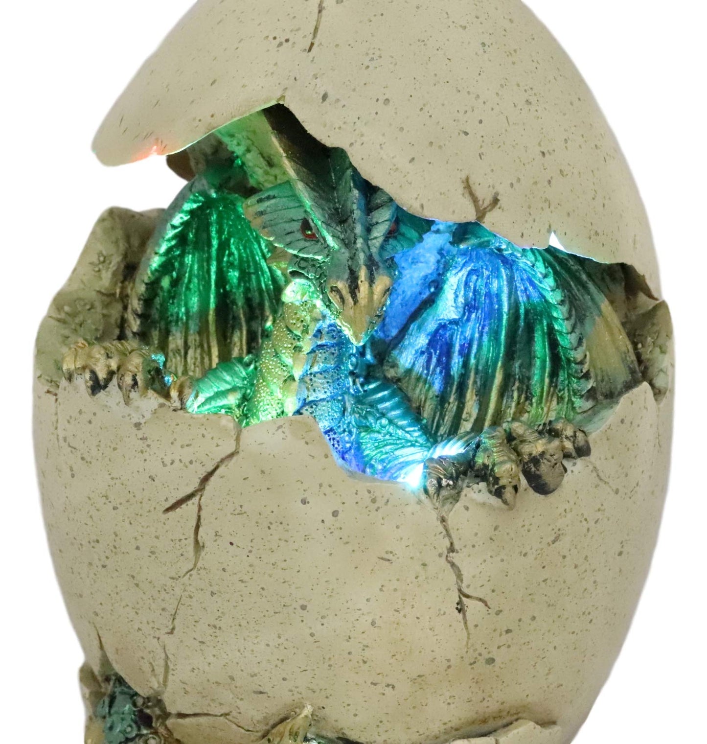 Ebros Emerging Dragon Egg Hatchling With Color Changing Led Night Light Figurine Dragonling Wyrmling Dungeons And Dragons Decor Statues And Figurines Renaissance Medieval Fantasy Creature