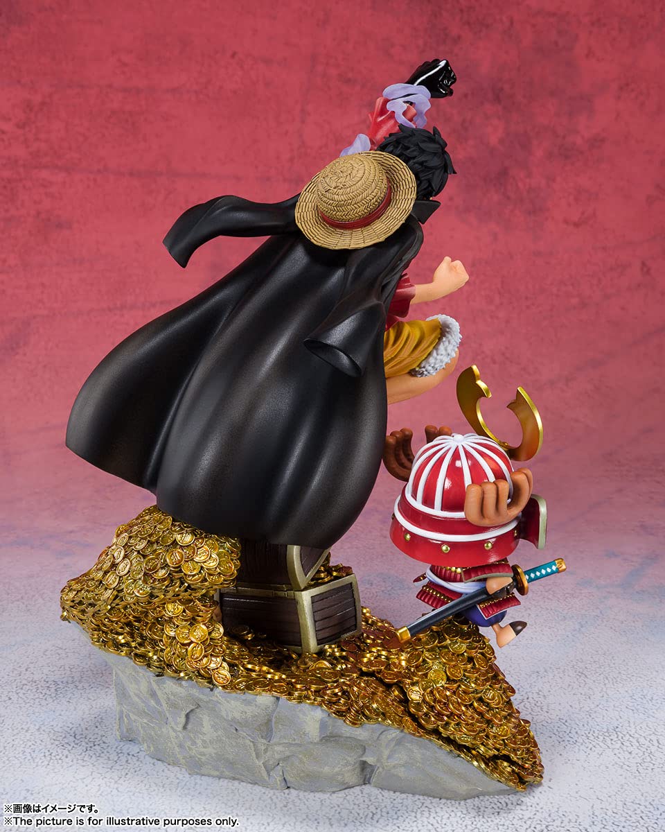TAMASHII NATIONS One Piece Monkey D. Luffy Figure PVC 7" BAS61512 DAIKAIZOKU HYAKKEI Collectible Statue