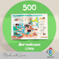 First 500 English Words Book - English Flash Cards - Picture Dictionary English Russian - Learning English - Russian English Tea