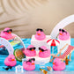Chivao 12 Pcs Rubber Ducks With 12 Sunglasses/ Hats/ Headwear/ Scarf Small Cruise Ducks In Bulk Mini Rubber Duckies Bathtub Toys For Valentine'S Day Gift Hide(Black, Pink, Fresh Style)