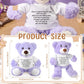Lenwen A Bear Hug Gift Get Well Soon Bear Sympathy Gift For Women Plush Stuffed Animal Hug Thinking Of You Condolences Memorial Loved Present(Purple)