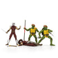 THE LOYAL SUBJECTS Teenage Mutant Ninja Turtles BST AXN advanced Foot Soldier/Shredder and Raphael + Donatello Comic Inspired Combo 4-Pack - Diamond PX 40th Anniversary limited availability (BATMNTMRG4PK01)