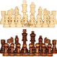 Toyshine Wooden Chess Pieces, Tournament Wood Chessmen Pieces Only (7 Cm King Figures) Chess Game Pawns Figurine Pieces, Color M
