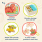 B. Toys- Pack O' Puzzles 3-Pack - Pets, Dinos & Trucks- Wooden Puzzle Box Set – 3 Puzzle Boxes, 12 Puzzles – 4 Dinos, 4 Pets, 4 Trucks – 12-Piece Jigsaw Puzzles For Kids – 3 Years +
