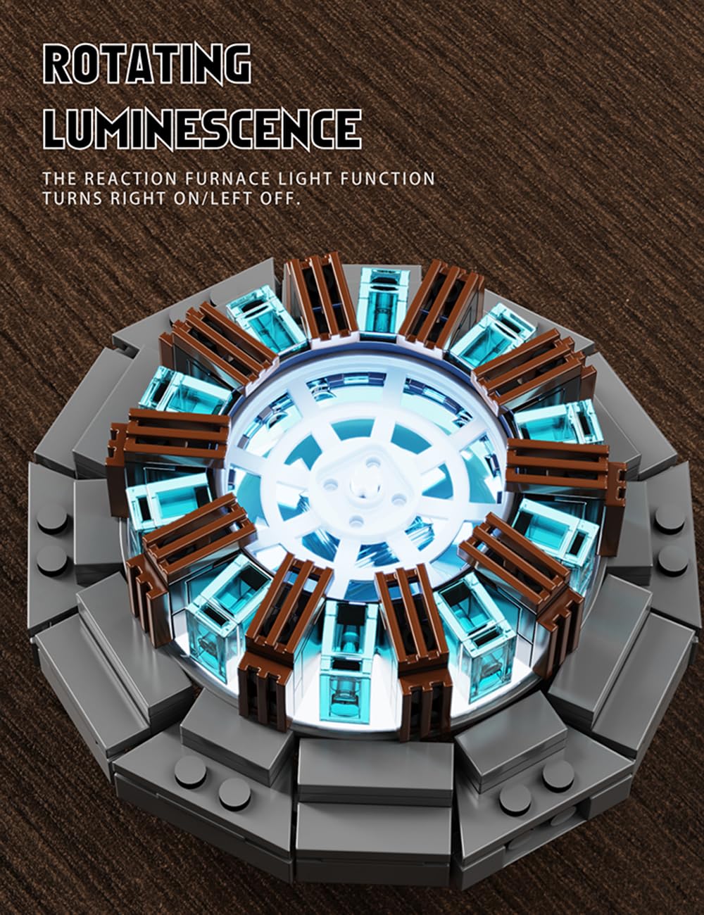 Reactor Pendant Building Sets,Compatible With Lego Mravei, Hero Team Gift Idea For Adults And Teens, Model Kits For Decoration A