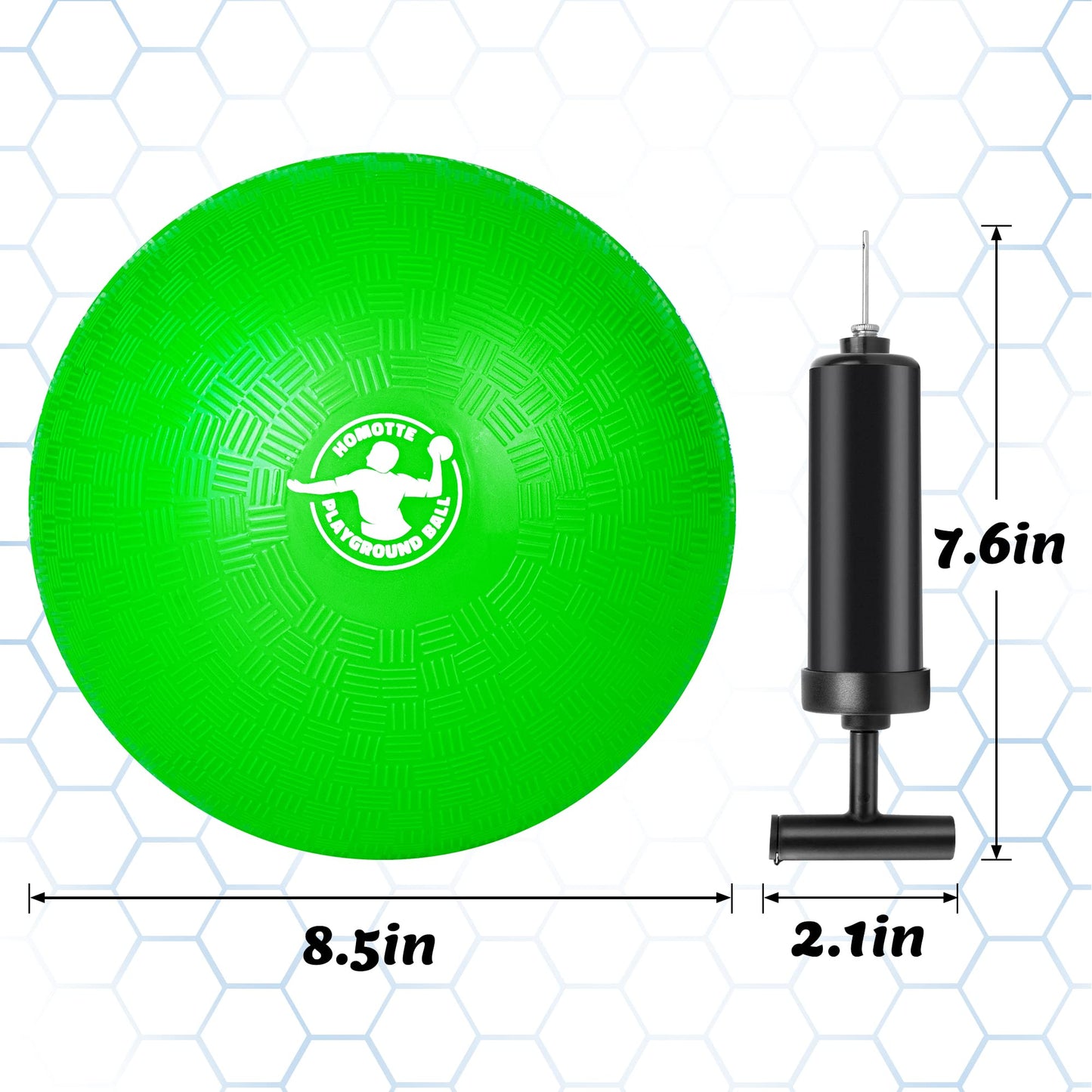 Homotte 4 Colors Playground Balls For Kids 3+ And Adults, 8.5 Inch Kick Balls, Four Square Dodge Balls Set For Outdoor Yard Lawn