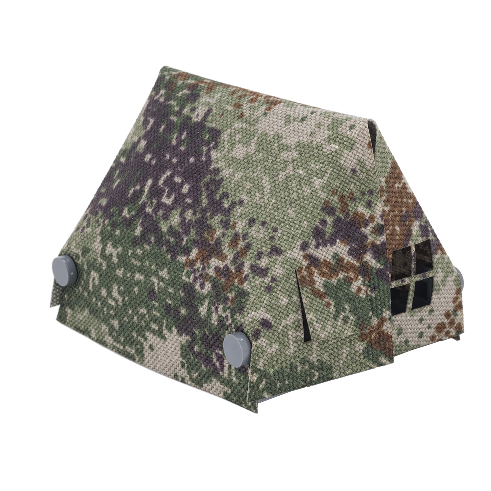 HIMIRICH WW2 Military Tent Building Blocks Model  Military  Toys for Kids 3+ Years  Compatible with Mini Figure Brick Toy(Army Green)