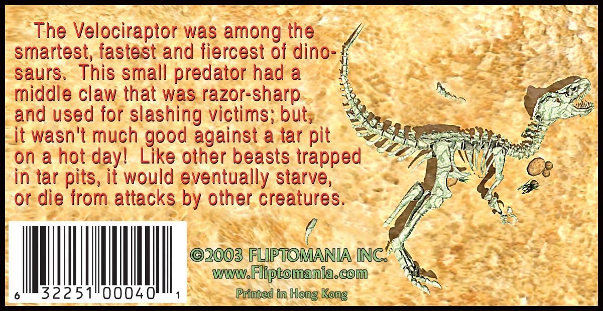Fliptomania Dinosaur Animation Flipbooks 3 Pack