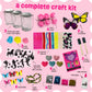 WOOODLIFY Light-up Unicorn Fairy & Mermaid Lanterns Craft Kit - Creative Art Toys for Girls Ages 8-12 - White - Model FLMK1001