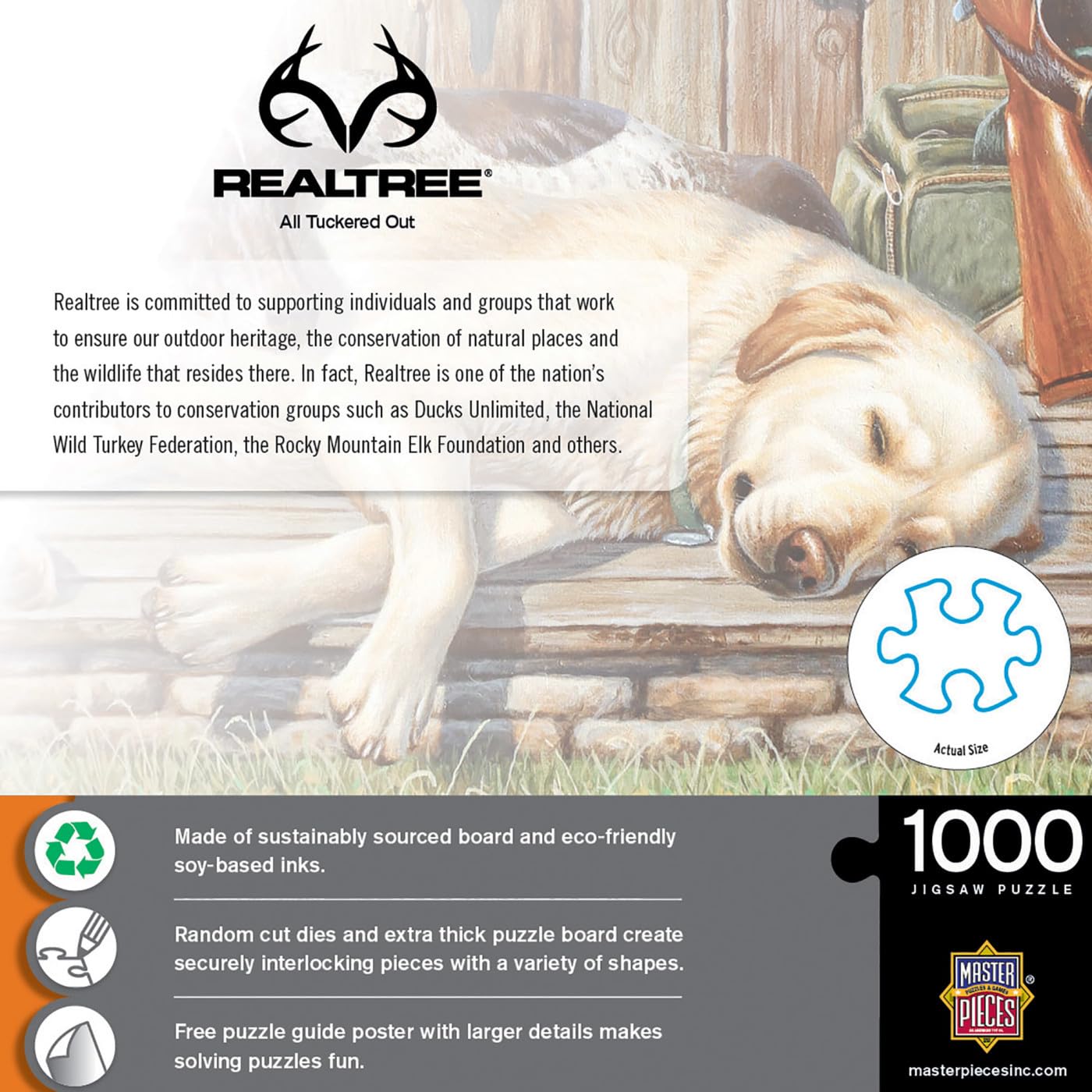 Masterpieces 1000 Piece Jigsaw Puzzle For Adults, Family, Or Youth - All Tuckered Out - 19.25'X26.75'