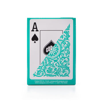 Copag advanced 100% Plastic Playing Cards  game-style Size Jumbo Index Single Deck (Green)