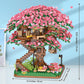 Christmas Gift Cherry Blossom Tree Building Block Kit 2008 Pcs Cherry Bonsai Tree Building Sets Diy Sakura Tree House Model Sets