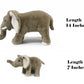 Ice King Bear Mom And Baby Stuffed Animals Set Zoo Wild Animals (Elephant)
