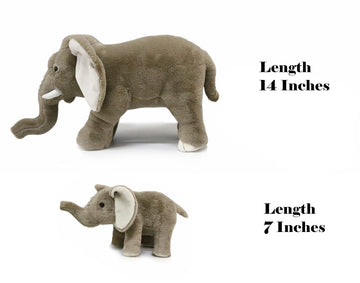 Ice King Bear Mom And Baby Stuffed Animals Set Zoo Wild Animals (Elephant)