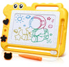 Aituitui Magnetic Drawing Board Toddler Toys Gift For 2 3 Year Old Girls Boys, Sketch Writing Doodle Pad Age 2-4 Travel Games, Educational Learning Kids Toys For Toddlers Birthday (Yellow)
