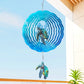 Sea Turtle Wind Spinners Outdoor Clearance - 12 Inches Hanging Stainless Steel Wind Sculpture Patio Lawn Yard Balcony Art Outsid
