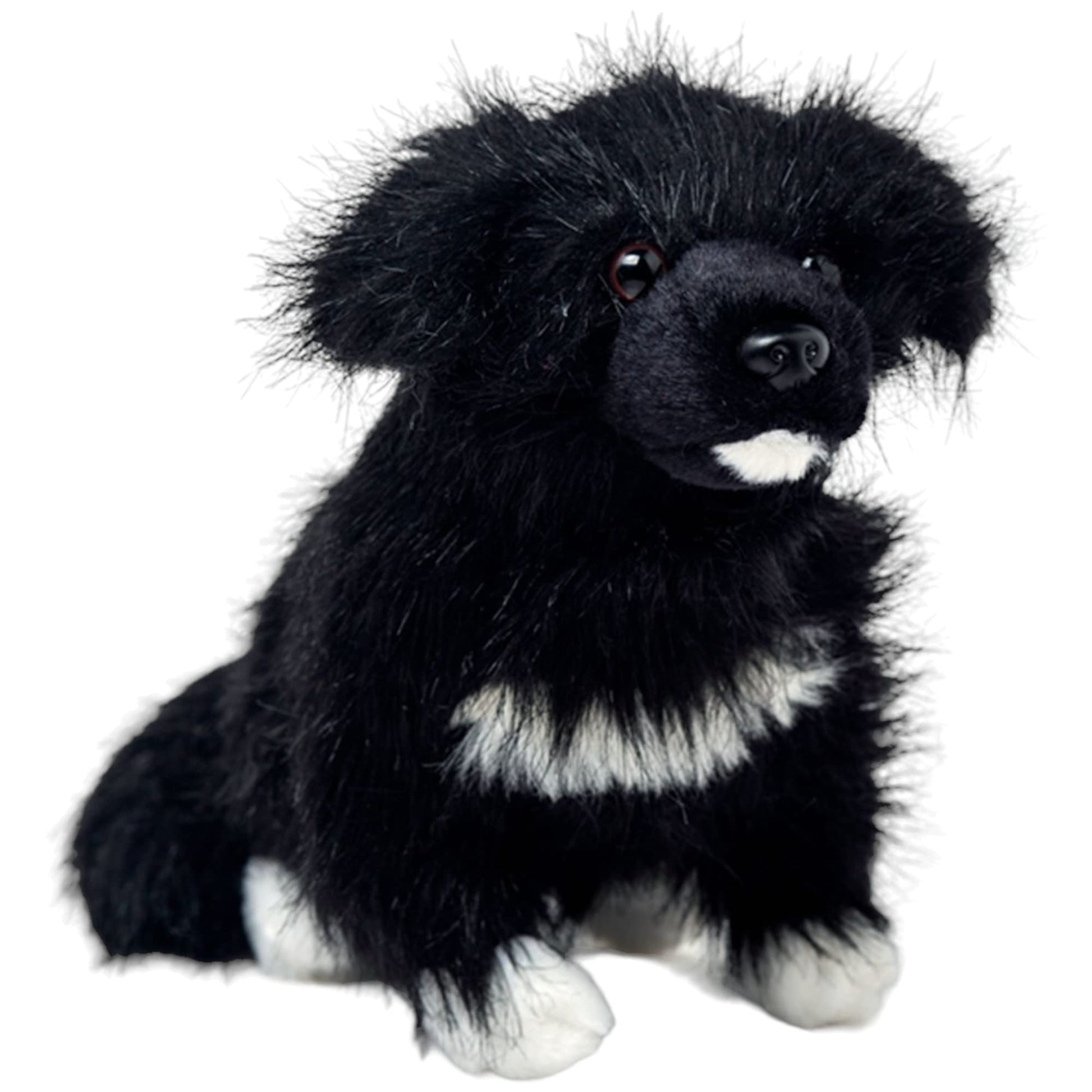 Yangogle Bundy 10'' Lifelike Newfoundland Dog Plush, Realistic Stuffed Animal Toy For Kids And Dog Lovers, Soft And Cuddly Newfi