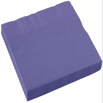 New Purple 3-Ply Dinner Napkins| Pack of 20 | Party Supply