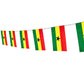 Kind Girl Ghana Flag Ghanaian Flag,100Feet/76Pcs National Country World Pennant Flags Banner,Party Decorations Supplies For Olym