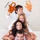 Shappy 24 Pieces Kids Hand Puppet Plush Zoo Animal Hand Puppets Toddler Animal Puppet Soft Plush Toys Plush Puppets Pretend Toys