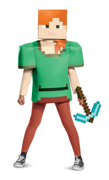 Alex Classic Minecraft Costume, Multicolor, Medium (7-8)